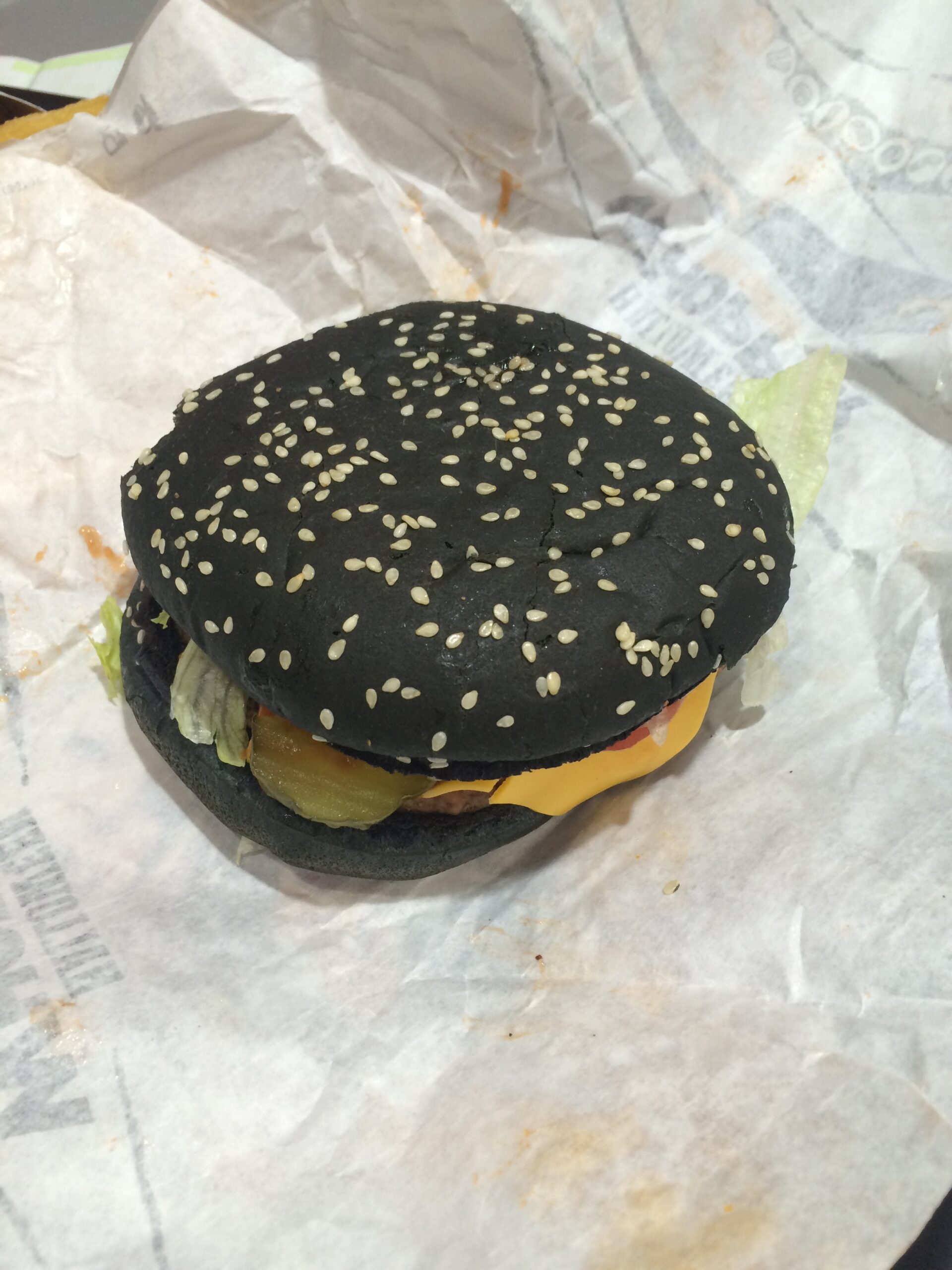 Burger King’s Black Bun Whopper for Halloween