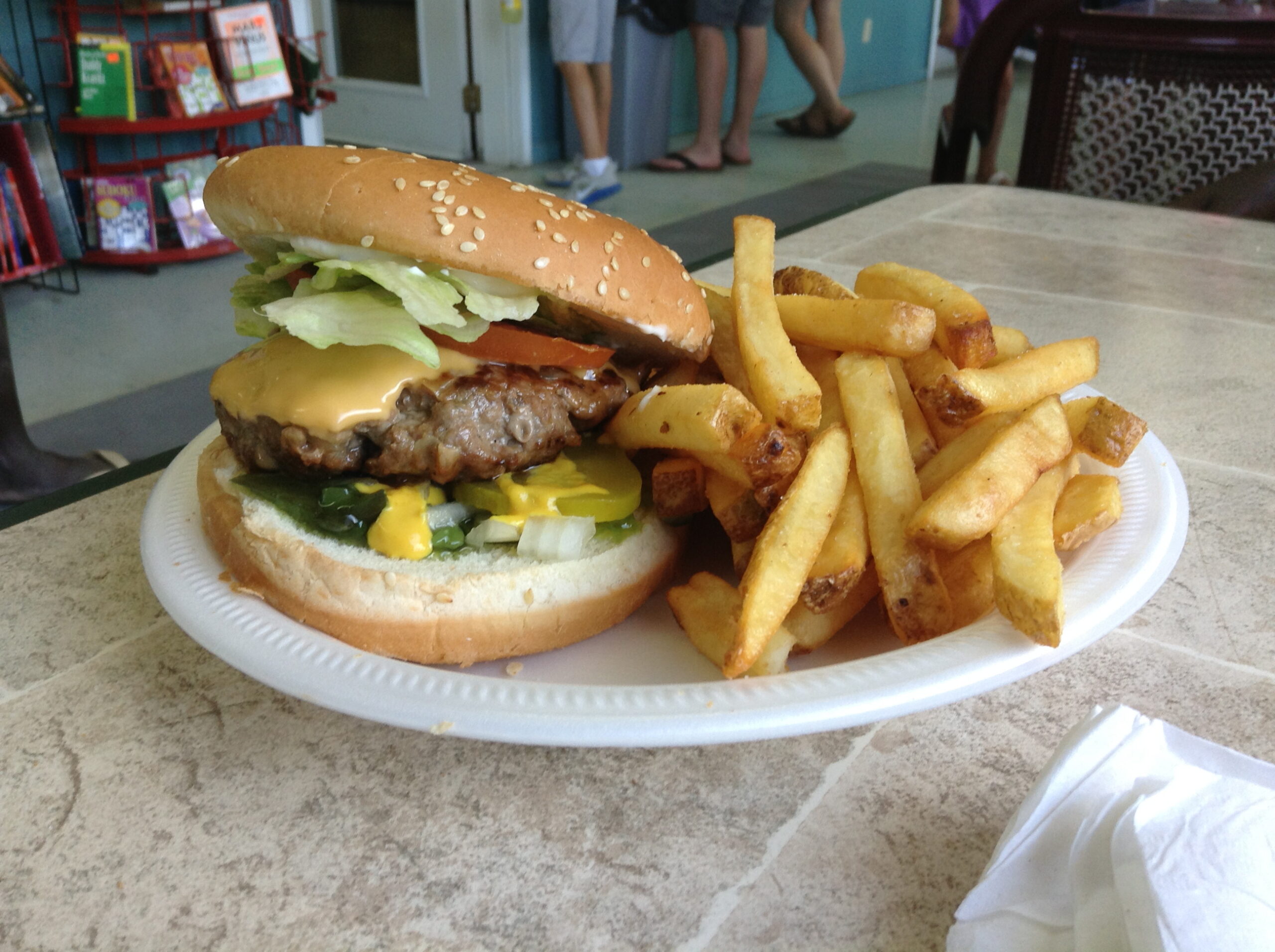 The Hillside Beach Home Burger in Manitoba Canada
